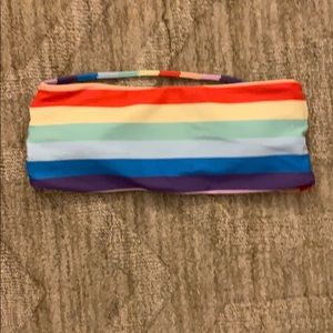 bathing suit top rainbow